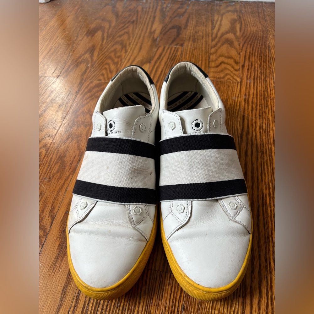 slip on! leather! super cute! imported!